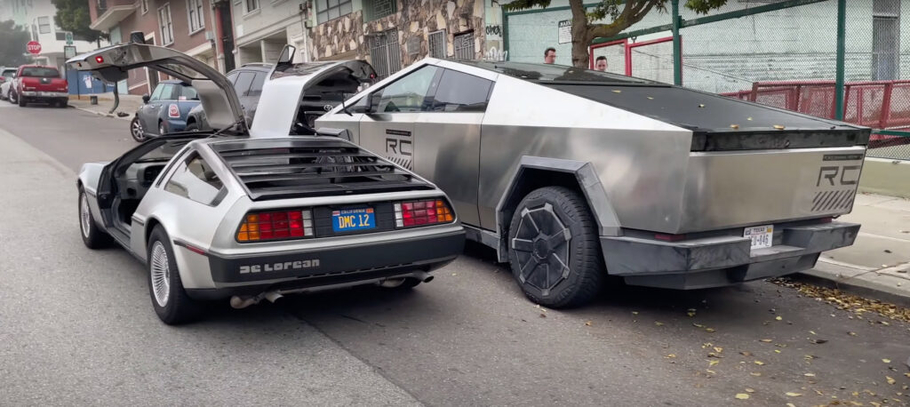 Tesla Cybertruck оказался неприлично похожим на Delorean