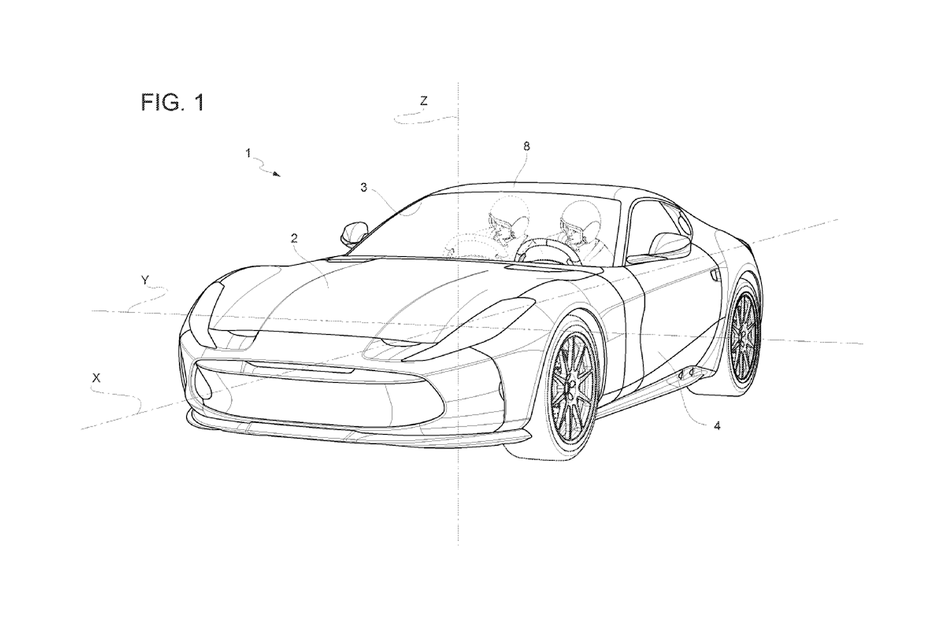 Ferrari запатентовала необычное водительское сиденье. Его можно сдвигать к центру
